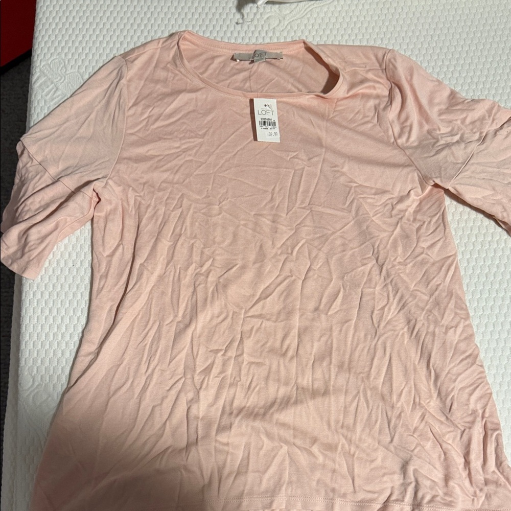 LOFT Blush Short Sleeve Tee